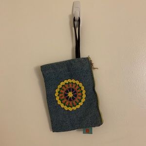 Denim Wrist Clutch/Pouch